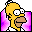 Purple Homer folder icon
